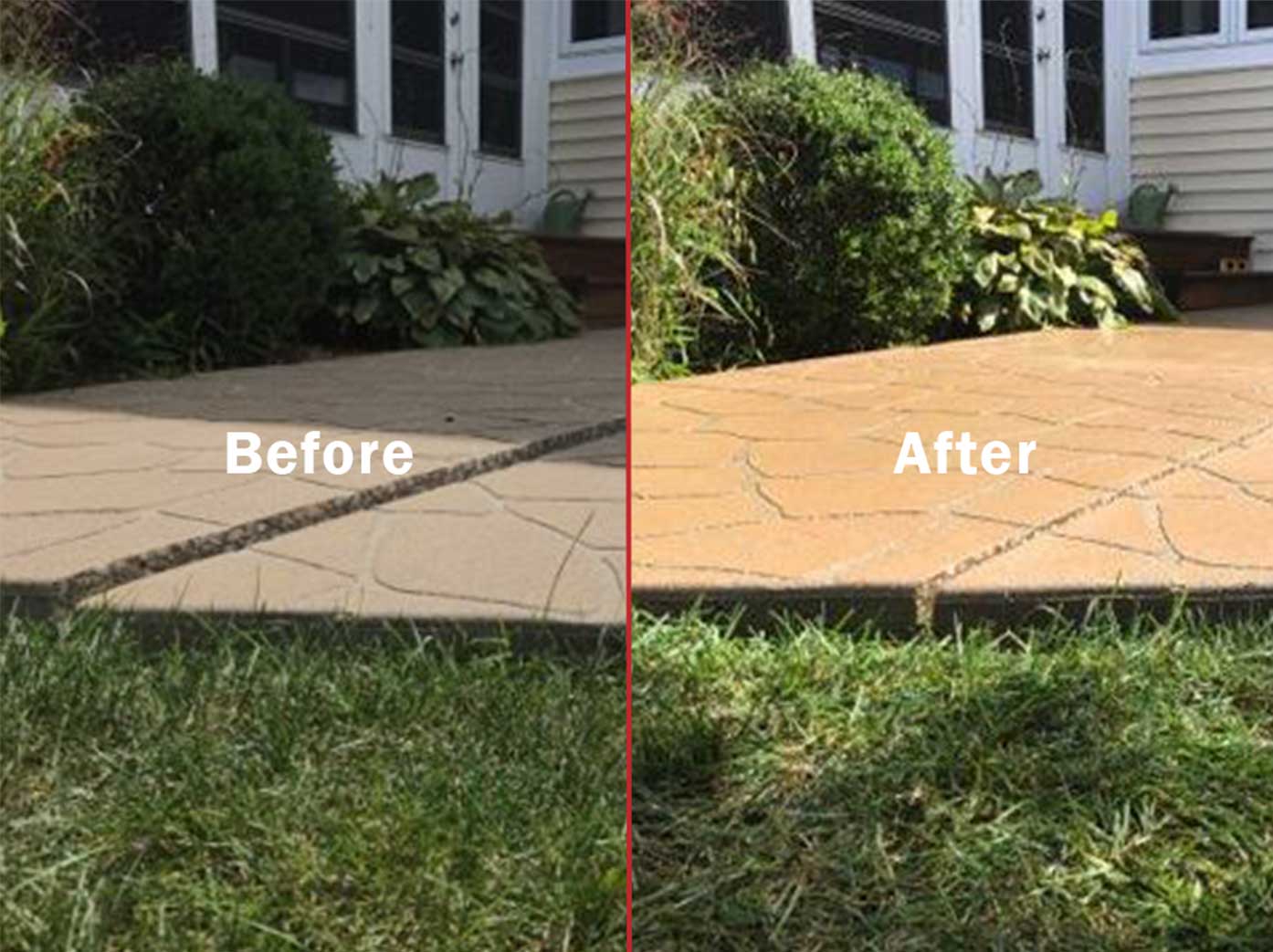 Before and After - Patio Leveling